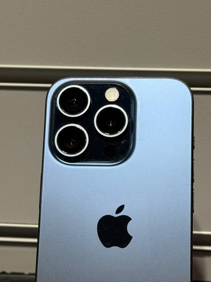 Apple iPhone 15 Pro 128GB Blue Titanium, Unlocked - 	85% Battery Health