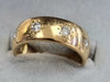 22ct Gold Ring with 8 Diamonds SIze "O1/2"