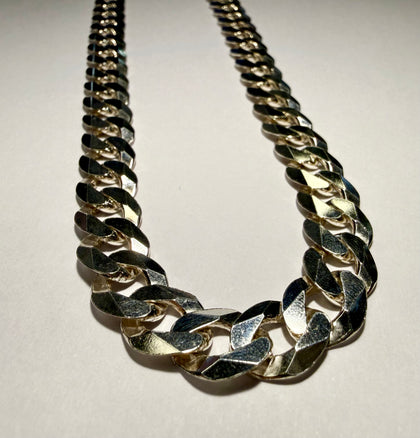 Brand New Heavy Silver Curb Chain