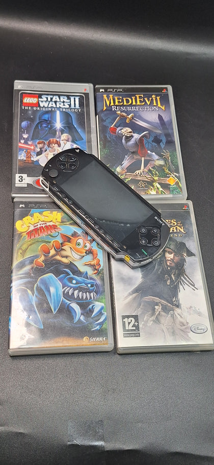 Sony PSP Original handheld Console bundle with 4 x games unboxed