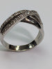 9ct White Gold Puzzle Style Ring