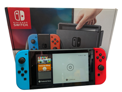 NINTENDO SWITCH CONSOLE BOXED WITH TV DOCK & OFFICIAL CHARGER PRESTON STORE