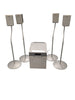 4 Sony SS-MSP1 Wired Satellite Speakers with Stands and Sony SA-WMSP1 Active, Powered 8-Inch Subwoofer "Collection Only"