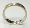 9ct two toned wedding band size U 1/2