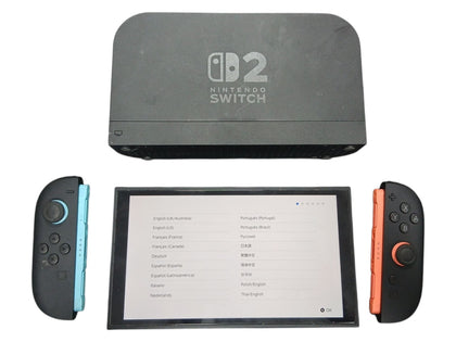 Official Nintendo Switch 2 Gaming Console - 256GB - Boxed With Controller And Charger - No DCL - Black Joy-Cons