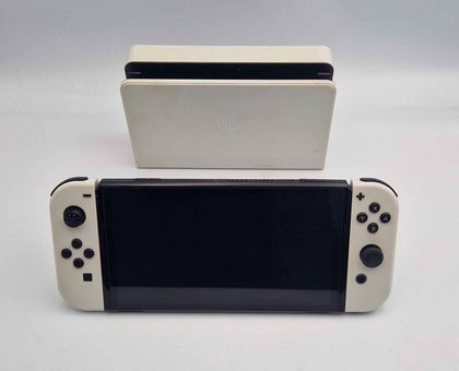 Nintendo Switch OLED Console - 64GB - Includes White Joy-Cons, Docking Station, All Cables **BOXED**