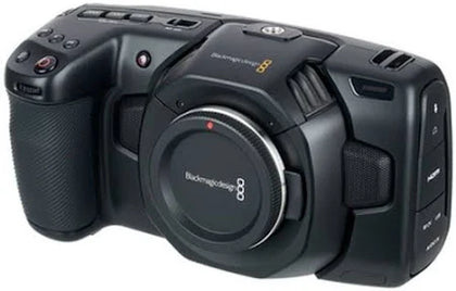 Blackmagic Pocket Cinema Camera 4K boxed with charger