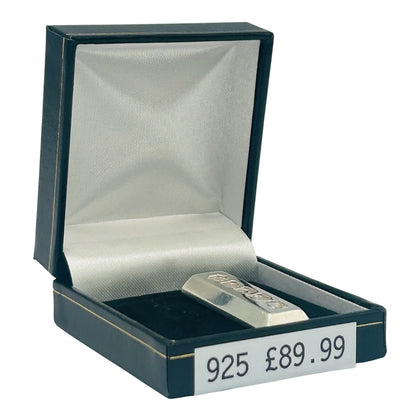 *Pre-Owned* 925 Sterling Silver, Ingot Pendant, 31.5g, Boxed