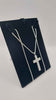 925 hallmarked silver rope style necklace with cross pendent 44.7g 24" **BRAND NEW**