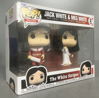 ** Collection Only ** Rocks The White Stripes Jack White Meg White Funko Pop Vinyl 2 Pack.