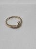 9ct Yellow Gold 0.03ct Cut Diamond Wishbone Ring - 1.90 Grams - Size N