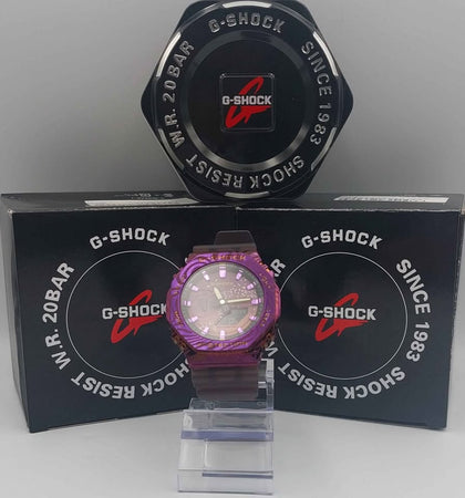 CASIO G-SHOCK GM-2100MWG-1A metal covered milky way men-s watch with box and tin