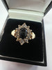 9CT GOLD CZ RING  SIZE M 2.8gr