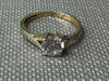 9ct Gold Ring with Clear Stone