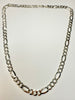Brand new sterling silver figaro chain 22"