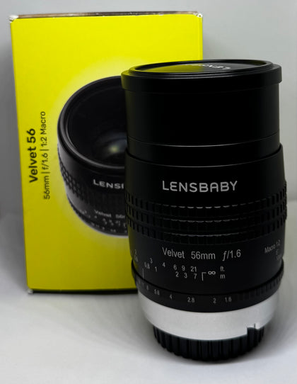 Lensbaby Velvet 56mm f/1.6 Lens, Boxed (Sony E)  - Chesterfield