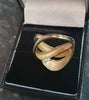 14ct 2-tone Gold Ring - Size O - 3.95g