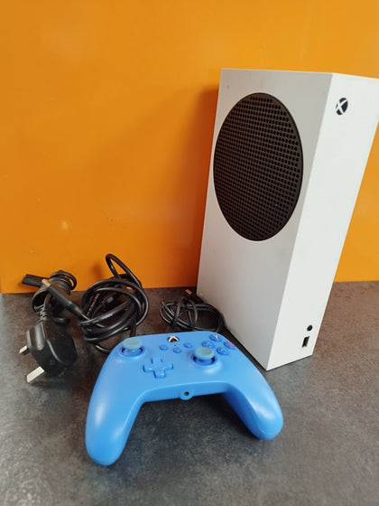 Xbox Series S - 512GB (White) with Wired blue controller