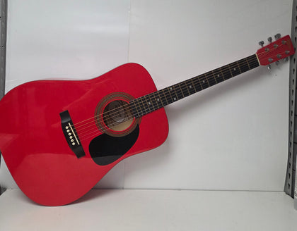 Redwood D104-RD Red Acoustic Guitar Collection Only