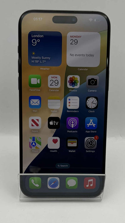 Apple iPhone 15 Pro Max 256GB Black Titanium, Unlocked & unboxed BTH 100%