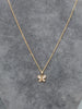 14ct Yellow Gold & Pave Childs Butterfly Pendant & Chain 14"