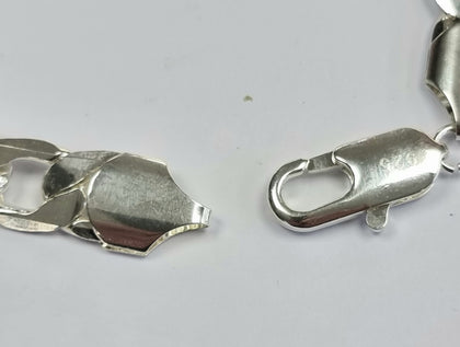 Silver Curb Bracelet 9