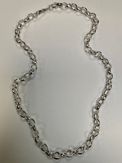 Brand New 925 Sterling Silver Belcher Style Chain 24”