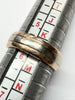14ct Two toned gold wedding band ring size K 1/2