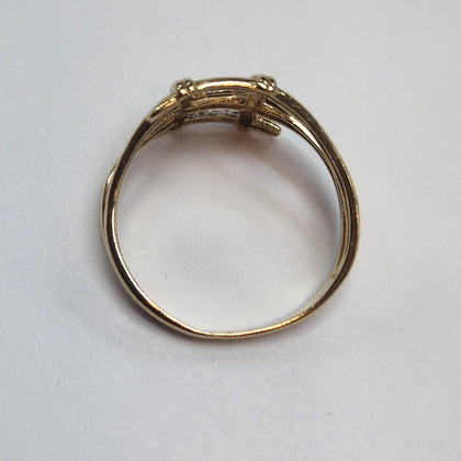 9CT GOLD SKELETON FINGER STYLE RING  2.59G SIZE R.5 PRESTON STORE