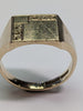 9CT Gold Patterned Signet Ring
