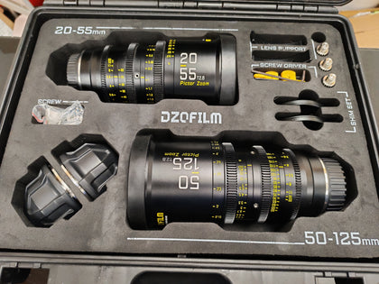 DZOFILM Pictor Zoom 20-55mm & 50-125mm Including hard case - GT. Yarmouth