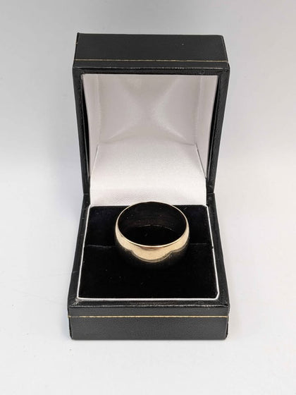 9ct Yellow Gold Wedding Band, Fully Hallmarked (375) - Size: W/65, Boxed