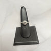 18ct White Gold Diamond Cluster Ring - Size Q