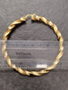 9ct Yellow Gold Large Twisted Hoop Earrings – Large 80mm