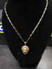 14ct gold lion pendant & fancy chain 2.74g