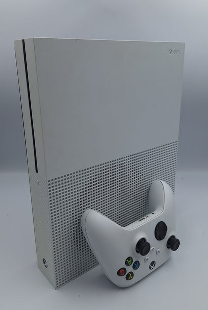 Microsoft Xbox One S 500GB White gaming console with 1 x controller and all leads unboxed