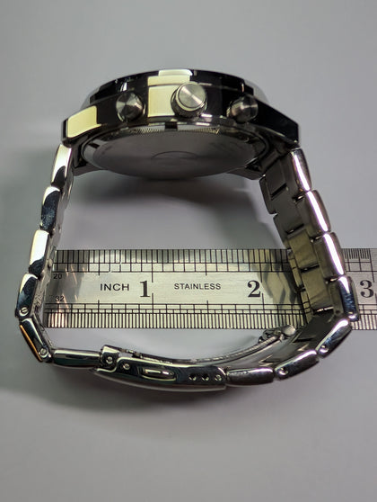 Citizen steel body watch with black face boxed