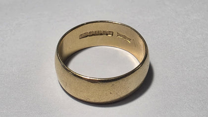 22ct Gold Wedding Band -Size N 1/2