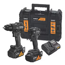 DeWalt Combi Drill Impact Driver Set Cordless 18V 2x4Ah Li-Ion DCK200MM2T-GB