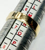 9ct yellow gold wedding band ring size M 1/2