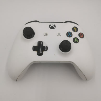 Xbox One S Console 500GB - White - Fair - Cosmetic Damage discolouration includes 1 pad with a different coloured back cover