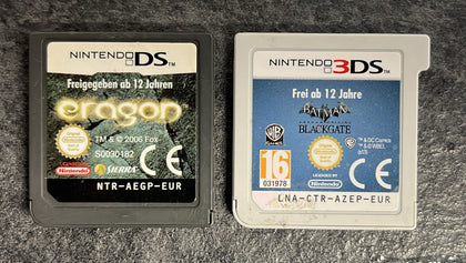 Batman Arkham Origins Blackgate & Eragon **CARTRIDGE'S ONLY**