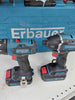 Erbauer 18V 2 x 2.0Ah Li-Ion EXT Brushless Cordless Combi Drill & Impact Driver Twin Pack