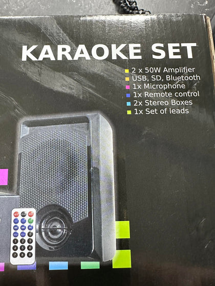Party Light & Sound Karaoke Set With USB, SD & Bluetooth