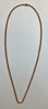 9ct rose gold curb chain necklace 20"