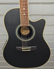 Roundback Electro Acoustic Guitar (RB-120B) by Gear4music, Black