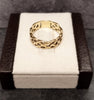 9ct Yellow Gold Celtic Knot wedding Band Ring Size - K