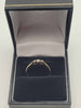 18ct Yellow Gold Cubic Zirconia Trilogy Ring – Size O – 2.08g