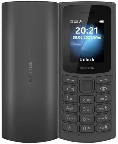 Nokia 105 4G (2021) Dual Sim Black, Unlocked