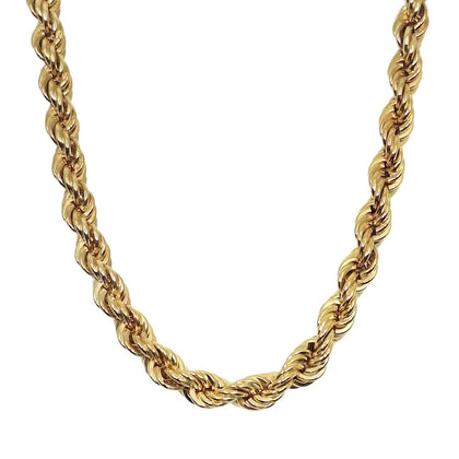 9ct Yellow Gold Solid Rope Chain 18